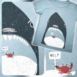 Summer Fun Sharkbait "HELP" Crab Tee 5/6yrs